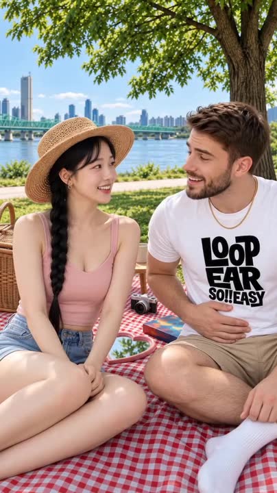 공원 큰 나무 밑이라고만 적었는데 20분 뒤